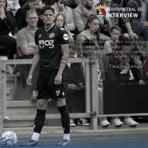 Tika de Jonge beeld interview voor FC Groningen 